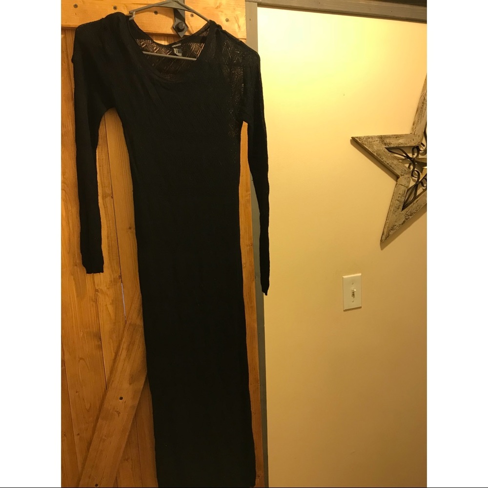 Black maxi dress